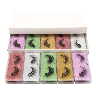 China Private Label Eyelash Box 3d Minks Eyelash Products Faux Thick Lashes Customize False Eyelash for sale