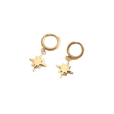 China Manufacturer FASHIONABLE Custom Earring High Quality Jewelry Non Tarnish Circle Earring Water Resistant Luxury Gold Women Earring for sale