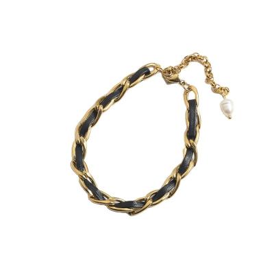 China High Quality FASHIONABLE Manufacturer Custom 316l Stainless Steel Jewelry Non Tarnish Gold Plated Jewelry Women Bracelet for sale