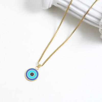 China Manufacturer FASHIONABLE Custom Jewelry High Quality 18k Gold Plated Stainless Steel Necklace Tarnish Free Water Resistant Women Jewelry for sale