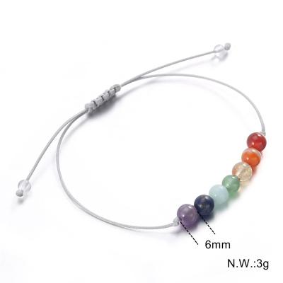 China ROPE colored natural stone bracelet for PJB0037-N for sale