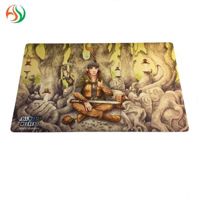 China AY Logo Printed Rubber Extended Game Mouse Mat Foldable Best Gaming Pad Playmat Comfortable Promotional Printing for sale