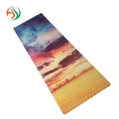 China AY Anti Slip OEM Accepted Custom Printed Recycled Anti Slip Yoga Mat Lululemon Rubber Yoga Mat China Travel Manufacturer for sale