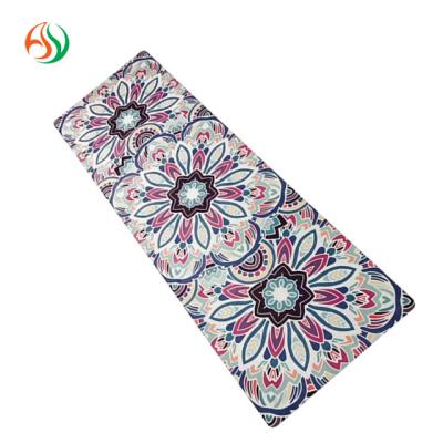 China Ay Anti-Slip Custom Printed Yoga Mat Eco-friendly Rubber Yoga Mat Manufacturer With Carrying Strap Wholesale Lululemon for sale