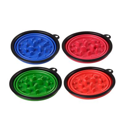 China Factory Price Viable High Quality Portable Collapsible Silicone Collapsible Bowl Dog Bowl With Mat Bowl For Dogs for sale