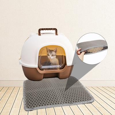 China High Quality Breathable EVA Travel Breathable Cat Carrier Protective Cat Sand Mat Bin Cat Litter Toilet for sale