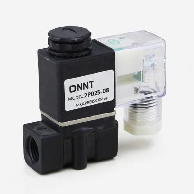 China General Airtac Type 2 2 Position Mini Pneumatic Solenoid Plastic Left Air Valve DC Mini Pneumatic Valve 2P025-08 from DC 24V to AC 12V to 220C for sale