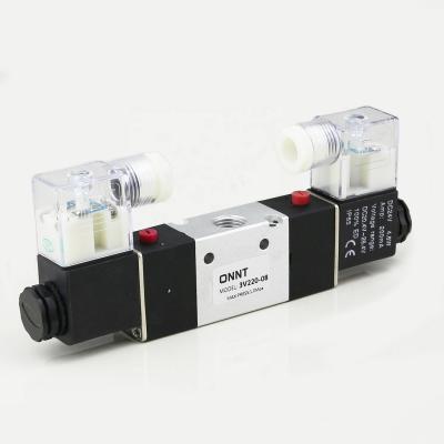 China Dual Thread 3 Way 3 Port 2 Position General Pneumatic Position 3V Electric Solenoid Valve 1/4 BSP ONNT Solenoid Coil Solenoid Valve for sale