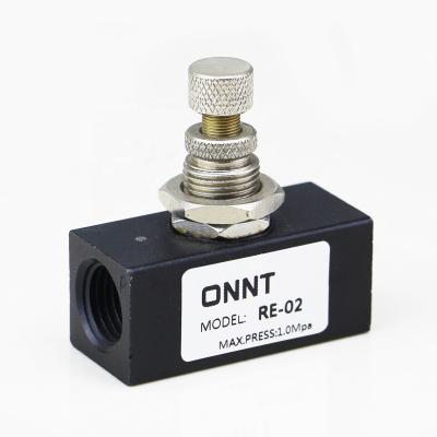 China RE-01 RE-02 RE-03 RE-04 One Way General Pneumatic Air Throttle Flow Control Valve for sale