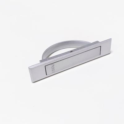 China LS077 Modern Rotary Concealed Metal Flat Handle Lock Zinc Alloy Lock With Keys High Tension Cabinet Cupboard Handles for sale