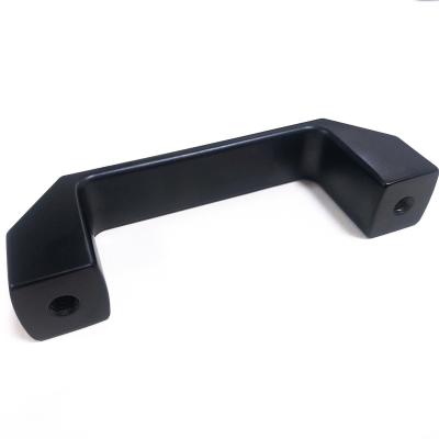 China Popular modern square L=90 aluminum high quality recessed zinc alloy hidden cabinet handles made in china for sale