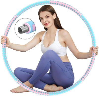 China Durable Adult Fitness Equipment Stainless Steel Skim Polynesian Dance Bodybuilding Weight Detachable Ring Hoops for sale