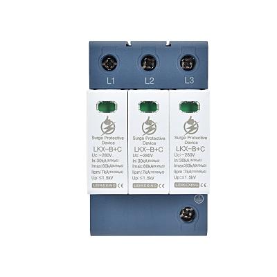 China wholesale 125AgL/gG electrical surge protector extension LKC-B+C3P-280 surge protector anteena for sale