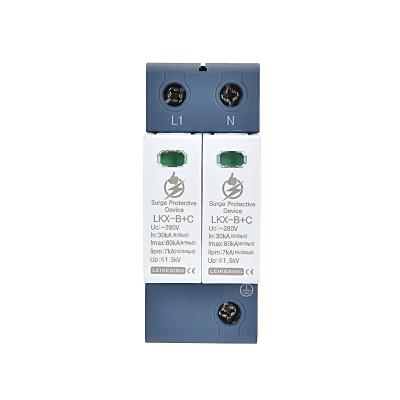 China hot sale 125AgL/gG surge led surge protector LKC-B+C2P-280 bipolar outlets surge protector DC surge protector for sale