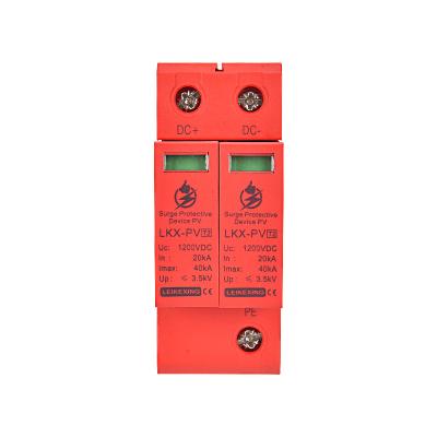 China High Quality Home Surge Protector LKX-PV2P-1200V LKX-PV2P-1200V Adapter Red Slim Red Surge Protector for sale