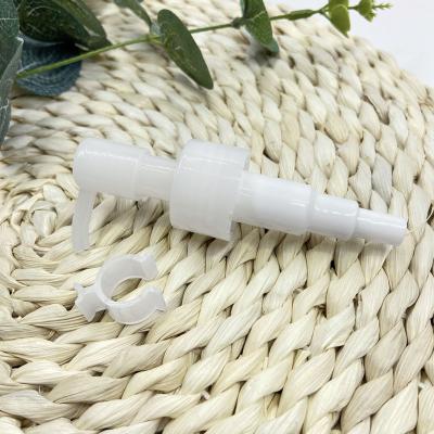 China Non Spill 24/410 High Quality Cosmetic Plastic Smooth Closure Lotion Pump With Clip for sale