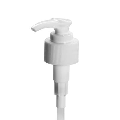 China Non Spill Wholesale 28/410 White Up-Down Closure Custom Plastic Shampoo Lotion Dispenser Pump for sale