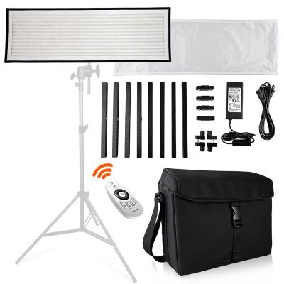 China Flexible Cloth Led 30X90CM 1x3'30x90cm Daylight LED Light Panel 5500K Dimmable Visual Light Photography Light With Remote Control Soft Cloth And Bag for sale