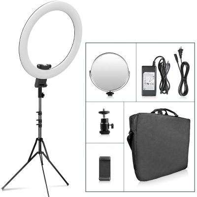 China RL-20A ABS Big Makeup Ring Light With Tripod Stand Makeup Ring Big For Youtube Video 20 Inch Ringlight Private Label Led Lamp for sale