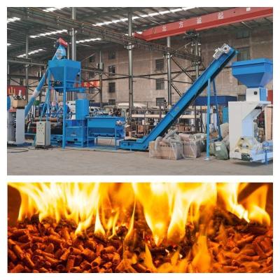 China 6-12mm Wood Chip Pellet Machine 1-2tph Waste Wood Pellet Machine High Density for sale