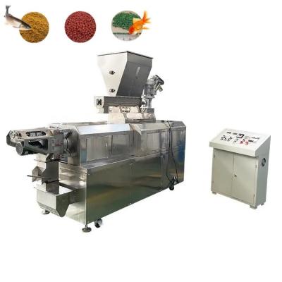 China Dry Type Fish Feed Extruder Twin Screw Fish Feed Pet Food Making Machine Te koop