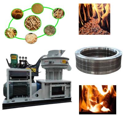 China 4-12mm Wood Pellet Mill Machine 55-160kw Wood Pellet Making Machine for sale