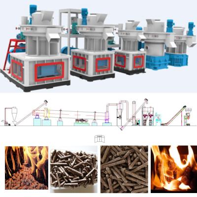 Κίνα 1-10TPH Biomass Pellet Production Line Pine Straw Wood Chips Making Machine προς πώληση