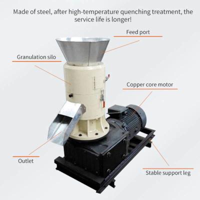 China Adjustable 12mm Wood Pellet Mill Wood Pellet Machine Biomass Pellet Mill Line for sale