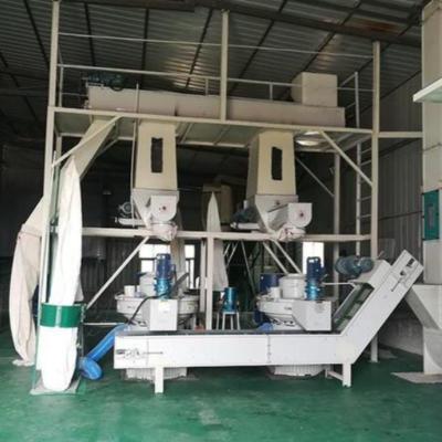 China 118KW 2000kg/h Biomass Pellet Production Line Wood Production for sale