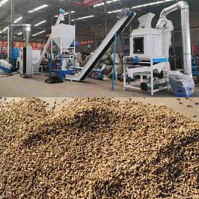 Cina 1-2 tonnellate all'ora Capacità di produzione di pellet per galline ovaiole, polli da carne, polli da carne per animali con certificazione CE in vendita