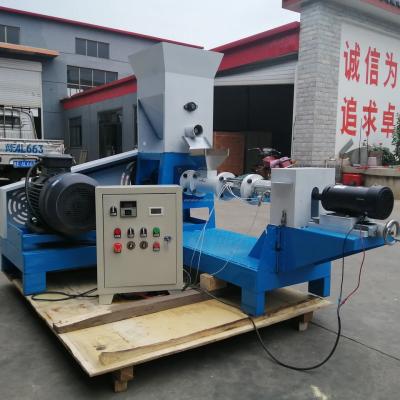 China Customized Fish Feed Extruder Capacity Automatic Power Single / Double-Screw 5.5-160 KW for sale