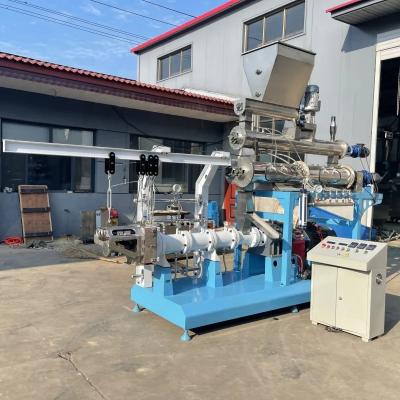 China Stainless Steel Dry Type Fish Feed Extruder With Electric Or Steam Heating for sale