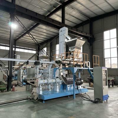 China TWIN SCREW FEED EXTRUDER TILAPIA FLOATING FISH FEED PRODUCTION MACHINE CE / SGS CERTIFIED for sale