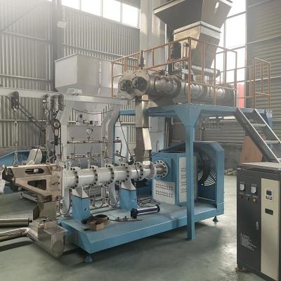 China Single Double Screw Tilapia Feed Extruder Machine Floating Fish Feed Production Line CE Certified for sale