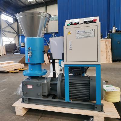 China Wood Pellet Machine Sawdust Pelletizer With 2 Head Rollers 8mm Holes Plate 220V for sale