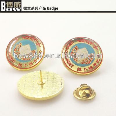 China Custom Asia Metal Epoxy Pin Badge for sale