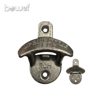 China Europe Customize Logo Metal Wall Mount Bottle Opener for sale