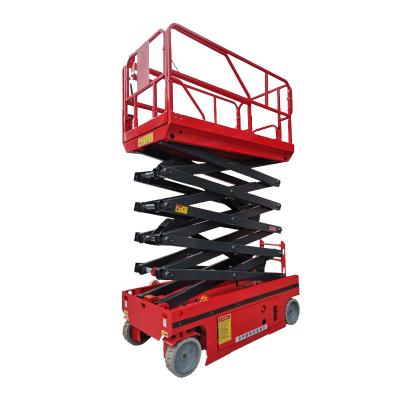 China Hotels Mini Scissor Lift Self Propelled Electric Hydraulic Scissor Lift for sale