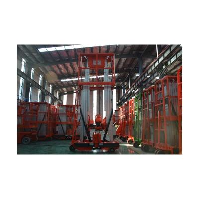 China Customizable Hydraulic Vertical Twin Mast Lift Customizable Hydraulic Vertical Twin Mast Lift Platform Manlift Aluminum Scissor Lift for sale