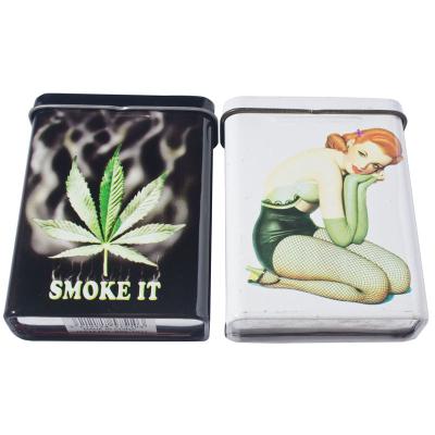 China Rectangular Cigar Tin Box , Tobacco Tin Can Packaging Case With Different Versions for sale