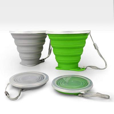 China China Factory Best Price Camping Silicon Collapsible Tea Cups Sustainable Collapsible Silicone Cup for sale