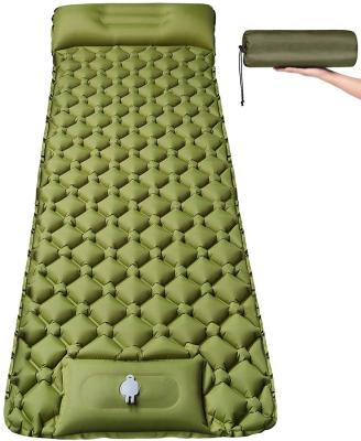 China Camper Self Inflating Ultralight Camping Pad With Waterproof Pillow Foot Pump Sleep Pad For Sleep Mat Mattress Hiking Backpacking for sale