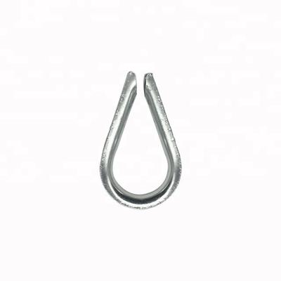 China Safety stainless steel cable tie thimble M4 with wire rope fittings hardware rigging wire rope thimble thimble BS464 standard for sale