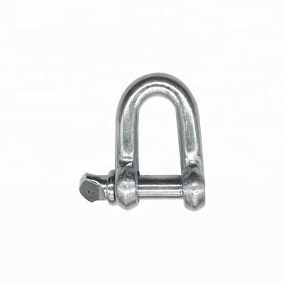 China Hot Forged Safety Stainless Steel Shackle D Shackle Type for sale