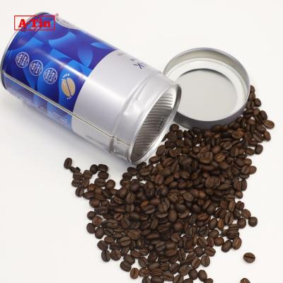 China Food Food Grade 100% Airtight Tin Can Metal Tin Canister Degassing Coffee Tin with Screw Lid for Coffee Packing for sale