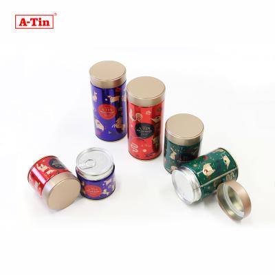 China Food Factory Custom Metal For Loose Tea Tin Box Black Tea Tin Canisters Tea Tin Canister With Airtight Double Lid For Coffee Beans for sale