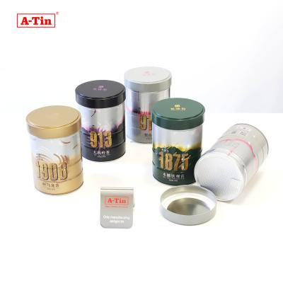 China Food A-tin Big Food Grade Airtight Tin Containers Large Capacity Round Metal Tin Box Packaging for Biscuit for sale