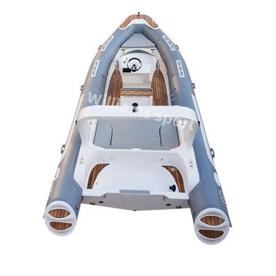 China Warter Sports 25ft Orca Hypalon/PVC Fiberglass Hull 13person RIB 760 Inflatable Boats For Sale for sale