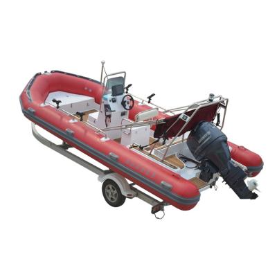 China water sports & Entertainment China 5.8m hypalon rib boat with motor / 580 rib boat for sale