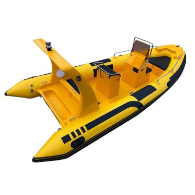 China water sports & Entertainment Chile fiberglass hull rib inflatable fishing boat with t top bimini for wholesale for sale